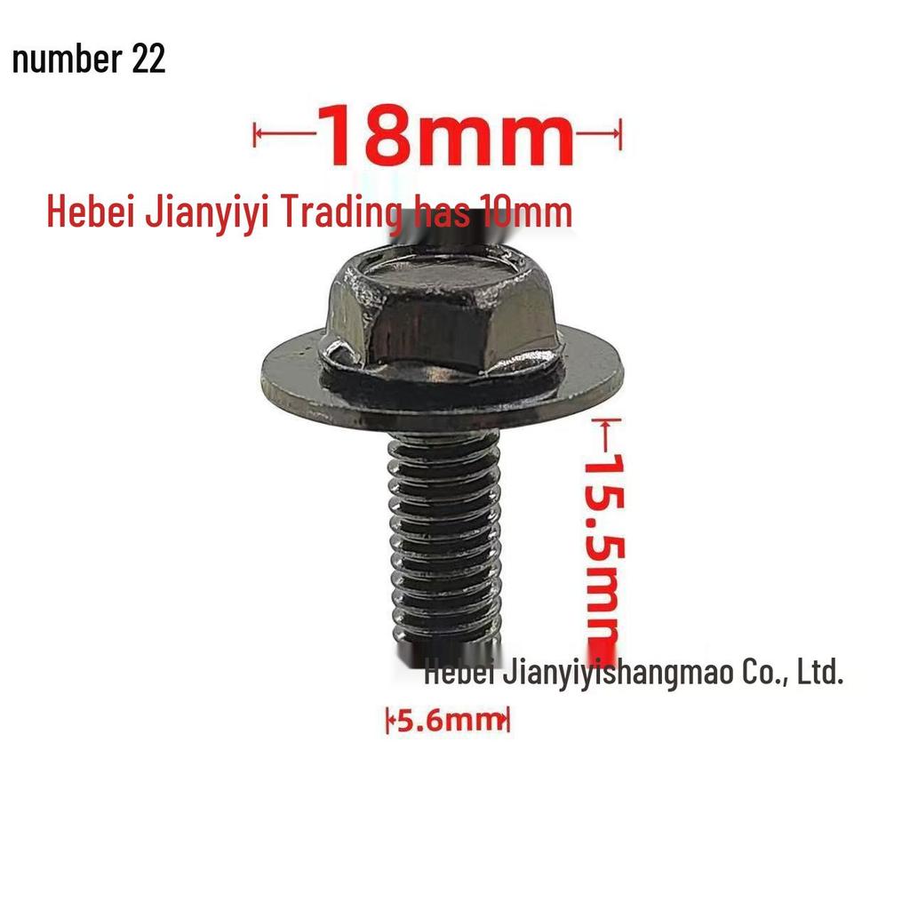 Car Body & Trunk Screw Set with Washers - M4, M5, M6