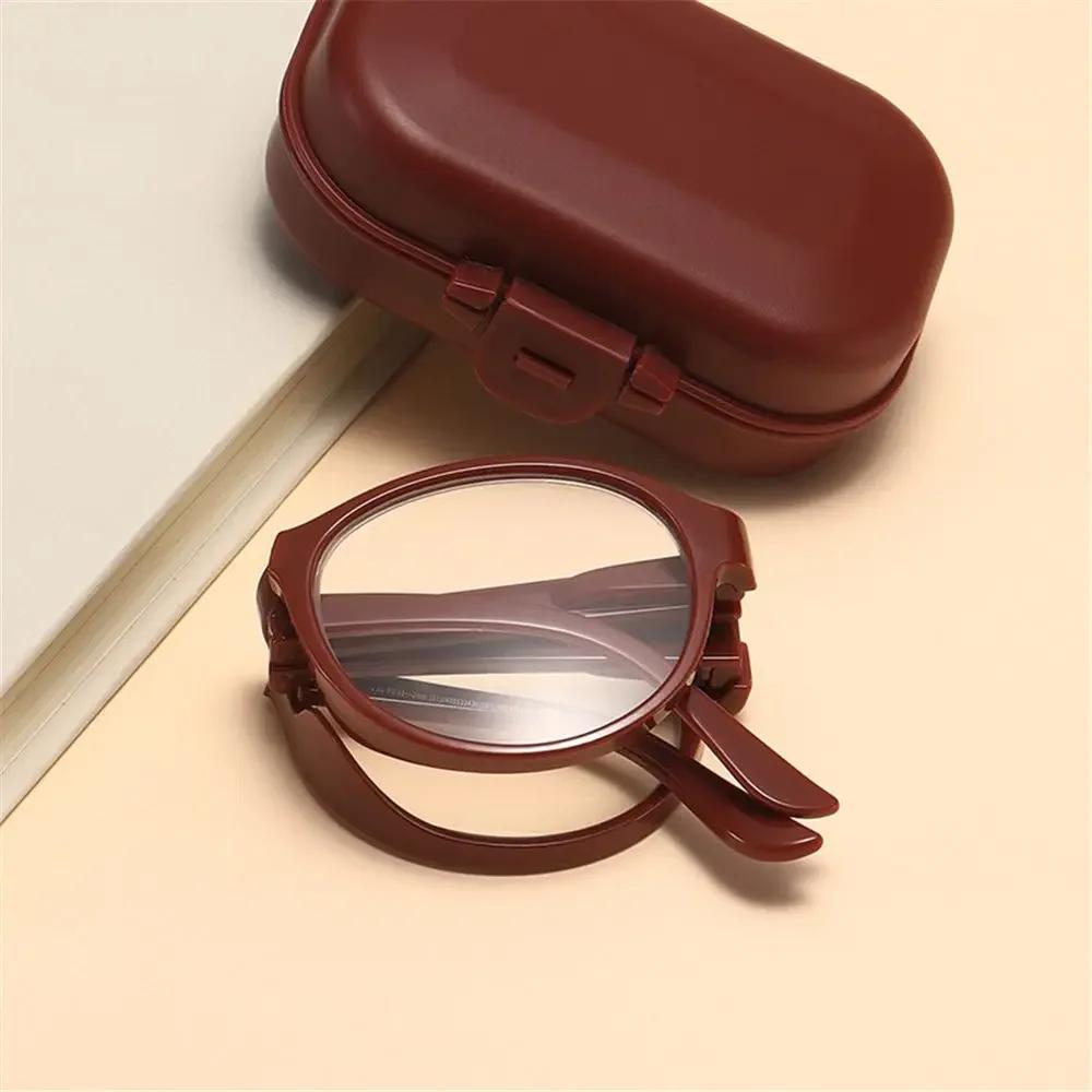 

Folding Reading Glasses with Glasses Case Unisex Portable Lightweight Presbyopic Glasses Anti blue light Strength +1.0 ~ +4.0 4.0