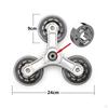 2x Folding Shopping Cart Wheels,Triangle Caster Wheels,Stair Climber Replacement Stair Climbing