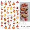 Nail Art Stickers Valentine's Day Pink Neon Light And Shadow Hollow Love Adhesive Nail Stickers