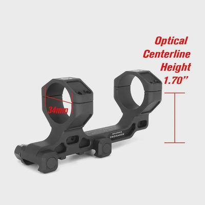 BOC C1 34mm Tube Mirror Mount with Offset Optical Frame
