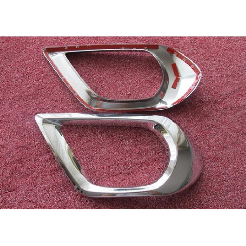 For Subaru Forester SJ 2014-2016 Chrome Front Fog Light Cover Surrounds