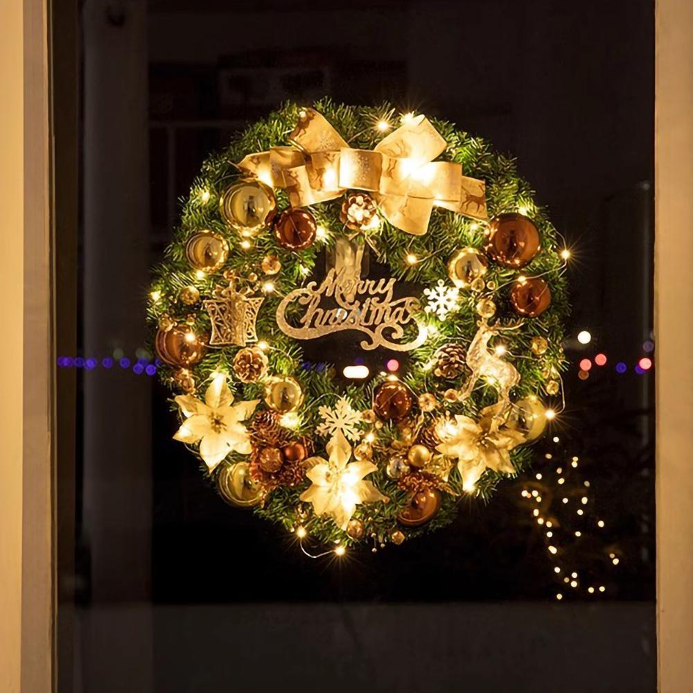 Christmas wreath rattan Christmas decoration accessories door hanging ornaments door ornaments pendant ornaments wholesale