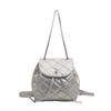 Stylish Spring Summer Fashion Backpack For Women In Black Blue Silver White Pu Material