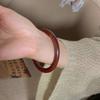 Chinese Ethnic Style Sandalwood Bracelet Wide Round Retro Hand Ring Sandalwood Bangle  Student