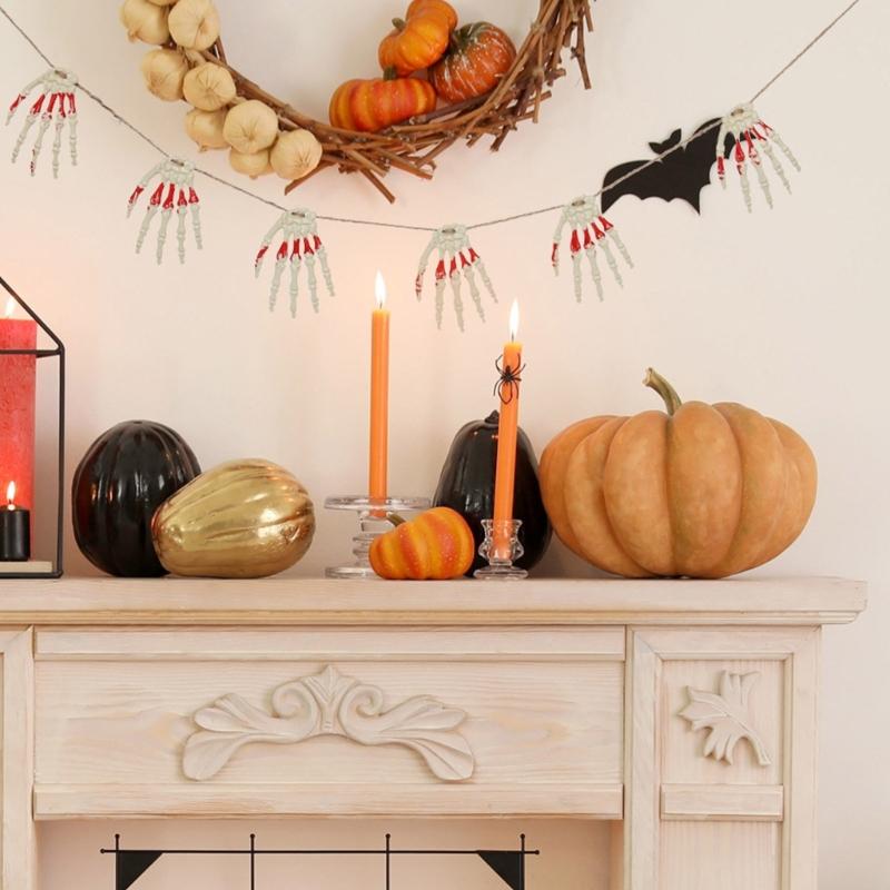 Halloween Skeleton Hands Realistic Plastic Skeleton Hands for Halloween Haunted House Themed Party Decoration Props