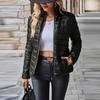 Solid Color Slim Short Pockets Woman Jacket Korean Style Warm Stand Collar Women's Jackets Autumn Casual Fashion Lady Clothes
