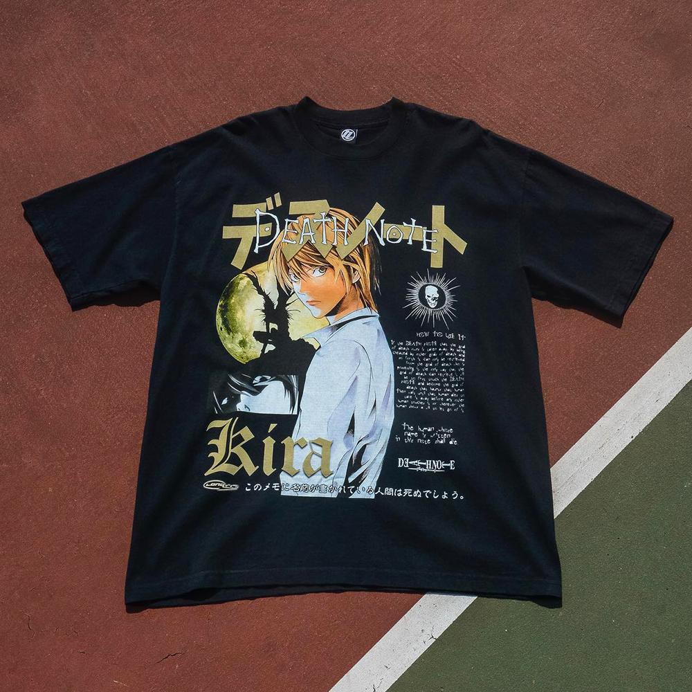 Death Note Anime Yagami Light Streetwear Short Sleeve T-shirt Anime Clothes Oversized T Shirt Men Clothing Graphic T Shirts Tops 2XL