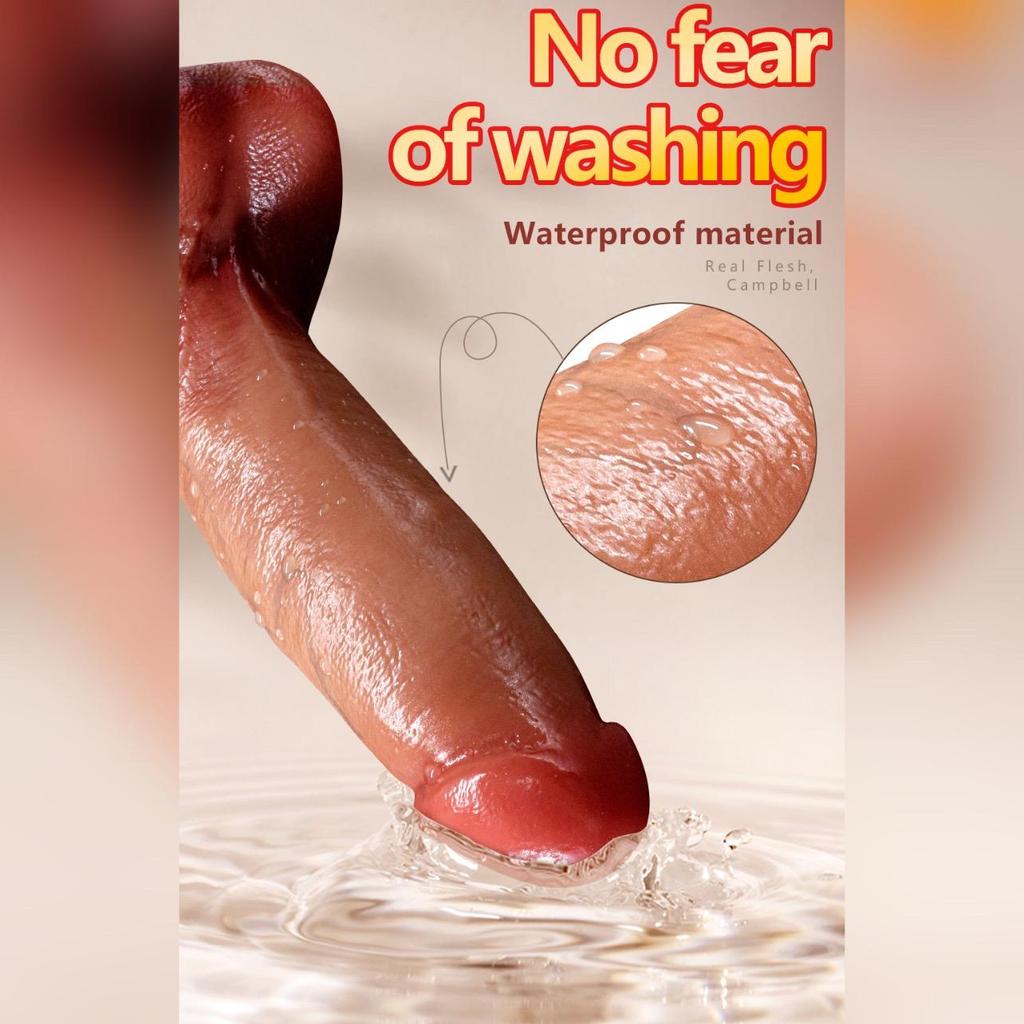 Super Strong Blue Rib Protrusion Simulation Electric Penis Dildo Masturbator Wireless Remote Control Heating Retractable Swing Sex Toys