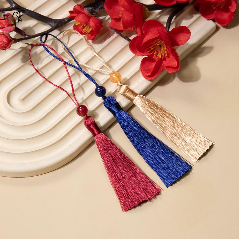 Yuxiao 7Cm Small Fringed Ear Beaded Thin Thread Bookmark Hanging Ear U Disk Sachet Sachet Pendant Fan Pendant