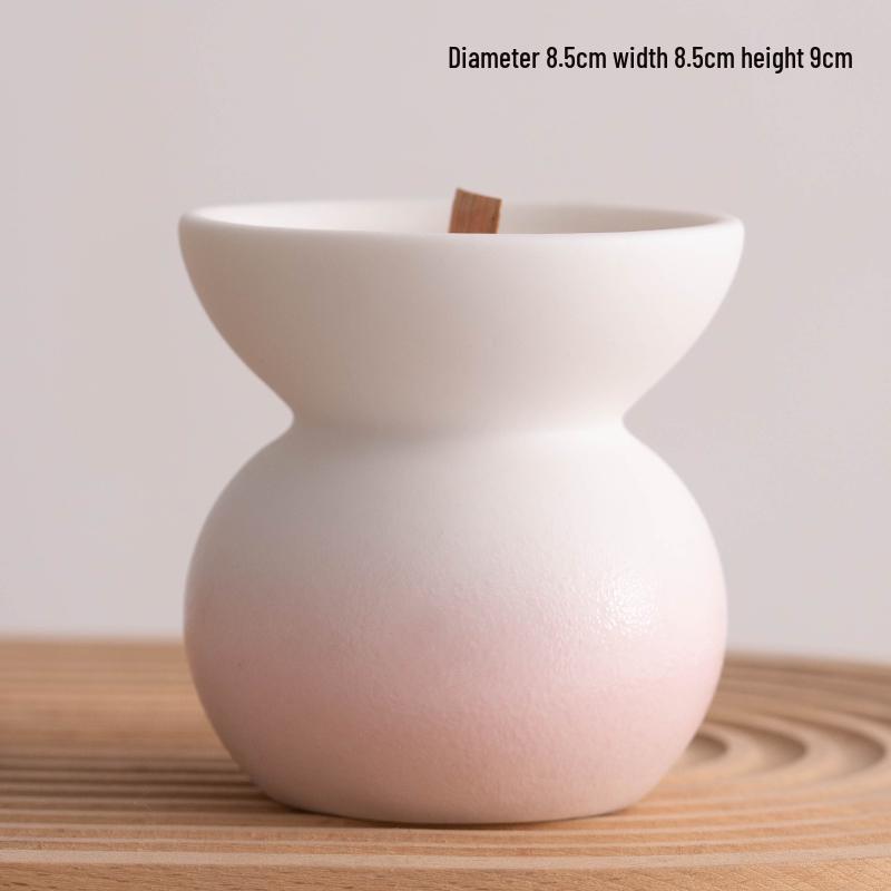 Ceramic Candlestick for Romantic Candlelit Dinners and Aromatherapy, Small Candle Holder for Holiday Atmosphere.