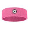 Soccer Printed High Elasticity Sweatband Polyester Polyester Knit Headband  Running