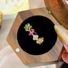 Four-leaf Clover Colorful Zircon Ring - Sweet Cute Luxurious High-end Versatile Ring for Women