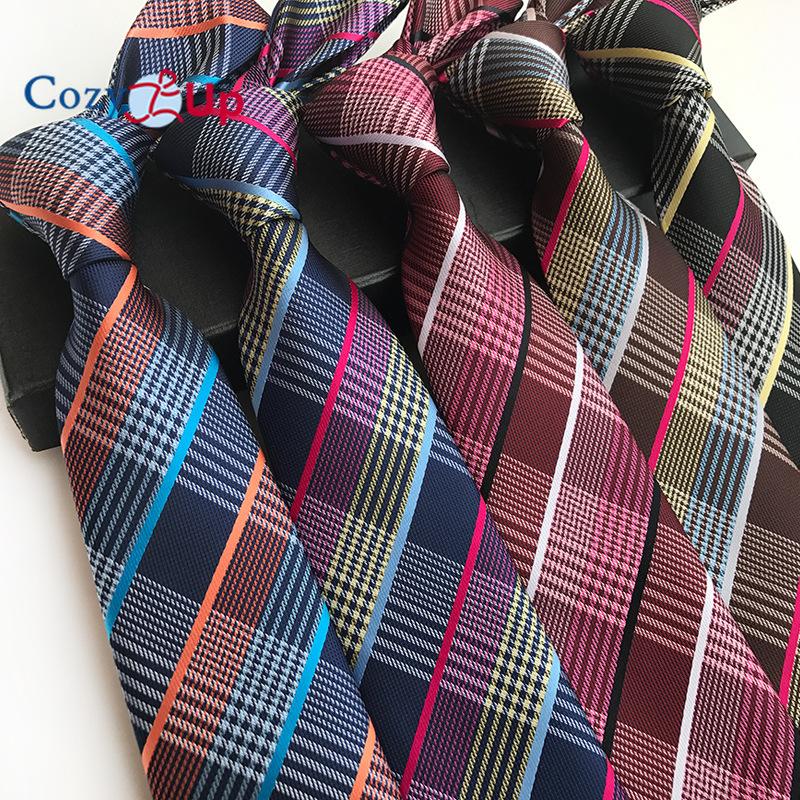 3.15" Fashion Striped PaisleyTies Mens Plaid Flower Necktie for Wedding