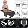 Kids Airplane Bed Polyester Toddler Airplane Seat Extender Portable Children Footrest Hammock Travel Essentials for Car Airplane