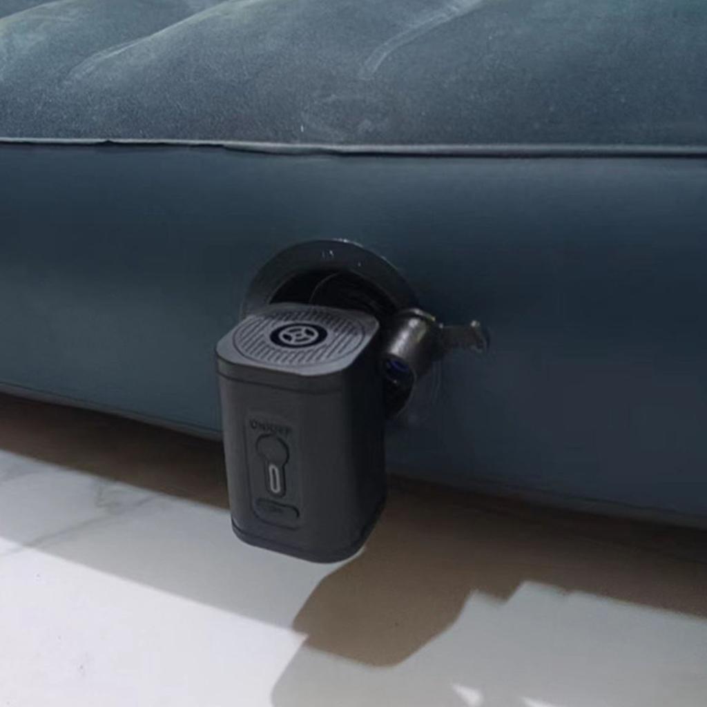 Electric Air Pump Mini Portable USB Interface Inflator Deflator Pump Battery Powered for Household