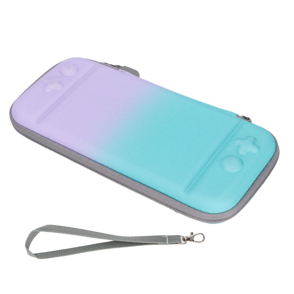 Game Console Storage Bag Shock Proof Gradient Color Handheld Gamepad Protection Bag with Accessories for N Switch