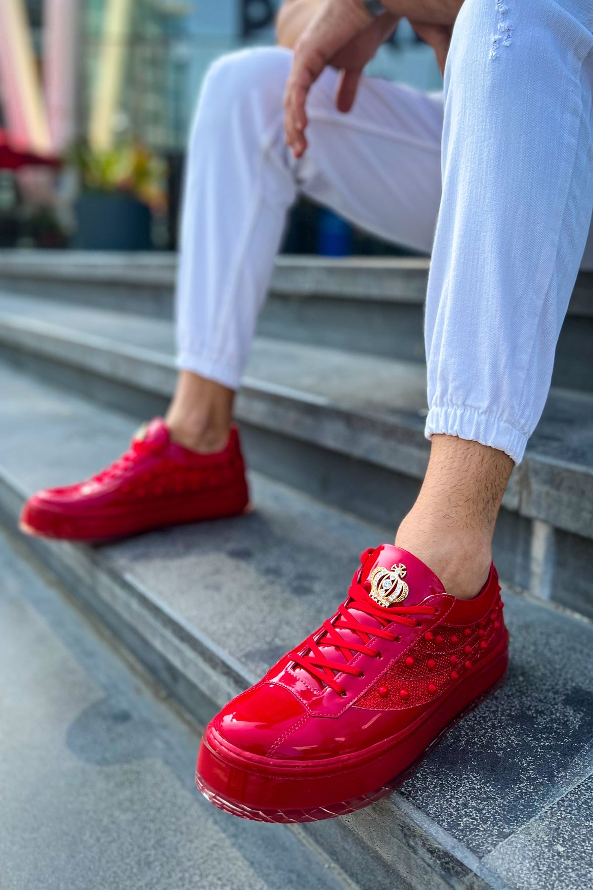 

CHEKİCH New Collection CH975 Majesty Men Shoe White Black Brown Tan 40