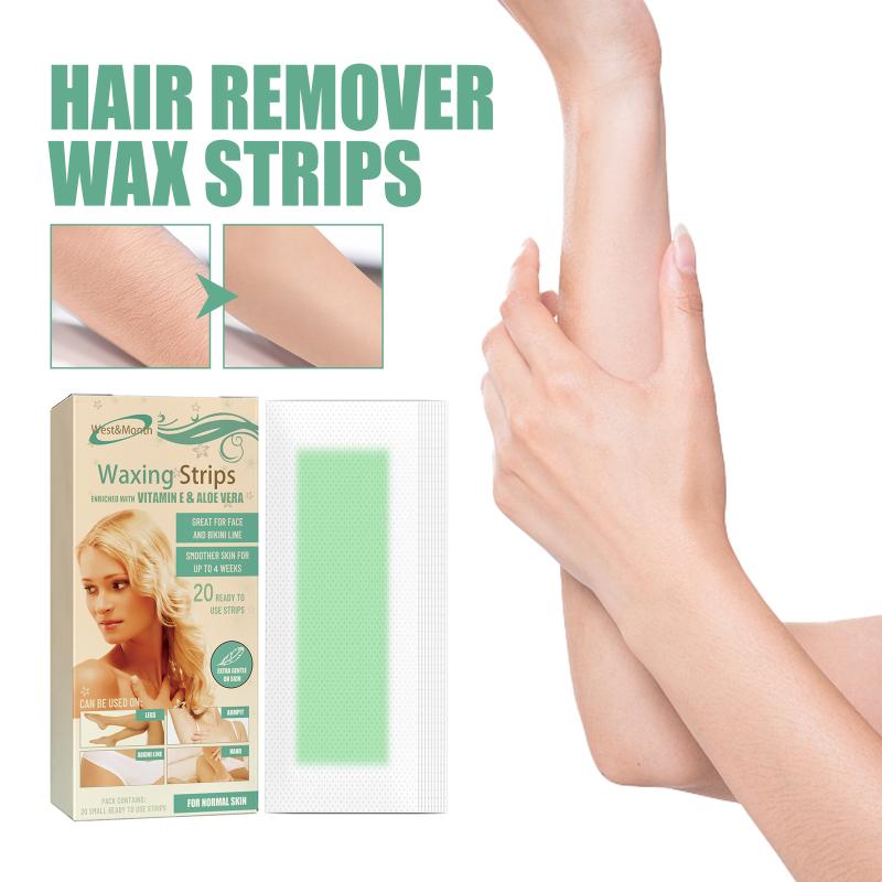 Hair Removal Wax Strips Quick Gentle Hair Removal No Dark Spots Waxing Strips For Legs Arms Underarms Face Easy Use