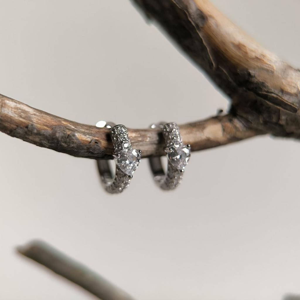 Silver Earrings with Cubic Zirkonia (2180791)