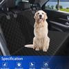 Luxury Quilted Waterproof Dog Car Seat Cover Non Slip Pet Back Seat Protector For Most Cars Trucks SUVs Heavy Duty Scratch Proof