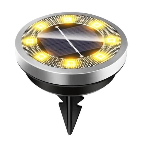 

Solar Powered Garden Lights Underground Pathway Lighting for Yard Waterproof Decorative Landscape 1pc Warm light