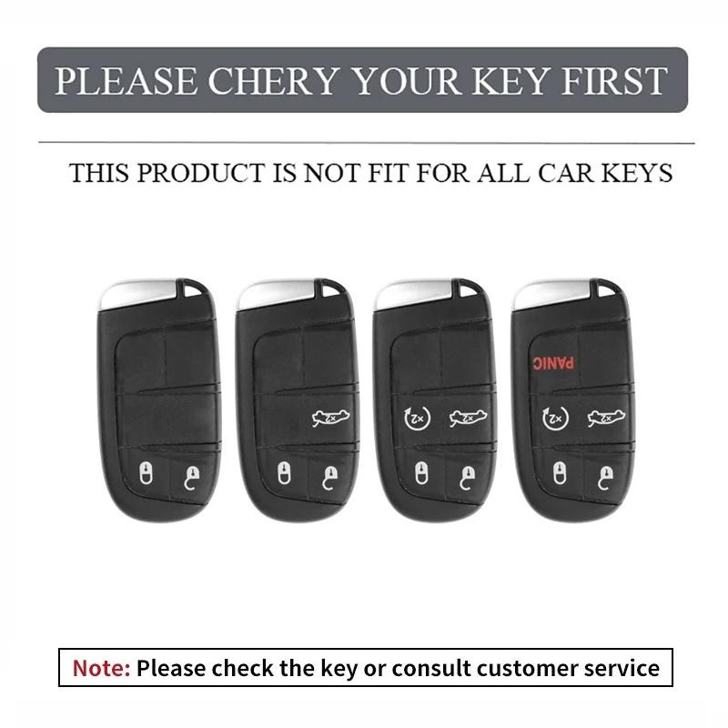 Anti-Drop Zinc Alloy Leather Car Key Case Cover for Jeep Compass Renegade Wrangler JK Auto Smart Key Fob Protector Accessories