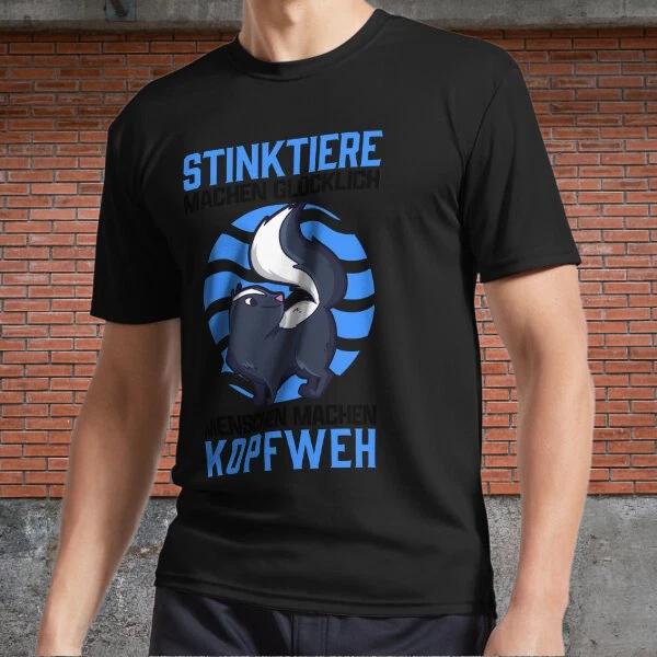 Men s and Women s T-shirts Skunk Headache Stink Badger Skunk Gift M