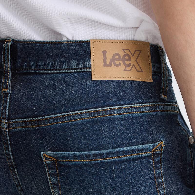 Lee 2025 Zimní Pánské Středně vysoké Zúžené Teplé Džíny