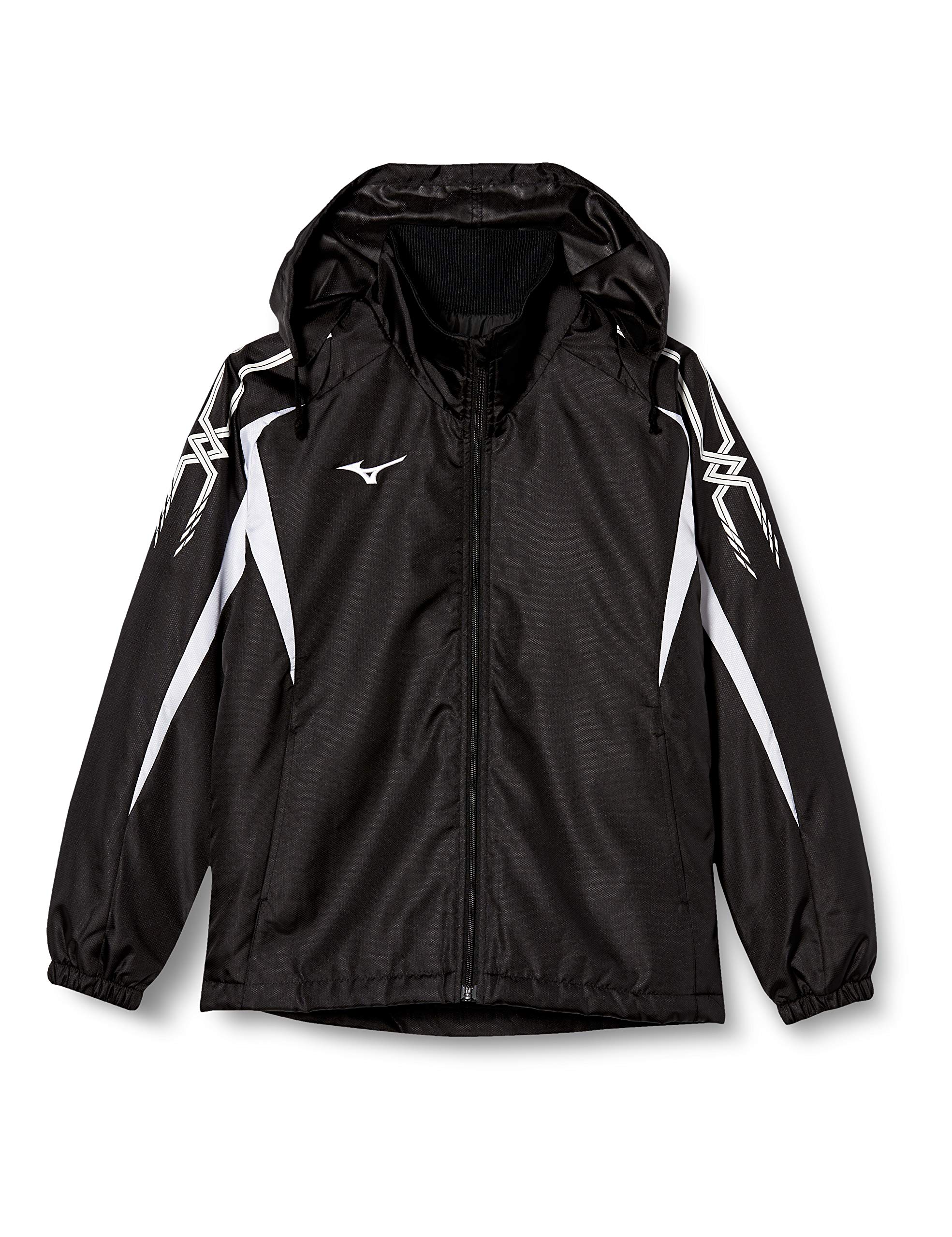 

Mizuno Padded Warmer Size XL Men s Shirt, 32JE7553, Black/White,