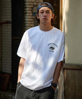 MINIMALPROJECT Turntable Vintage Oversized Short Sleeve T-Shirt Mst148 [White]