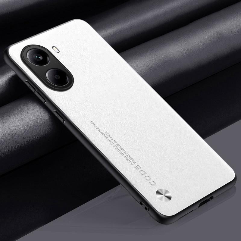 

Роскошный чехол из искусственной кожи для Xiaomi Poco X7 Pro 5G X7Pro, задняя крышка, матовый силиконовый чехол для телефона с полной защитой для PocoX7 Pro Coque For Poco X7 Pro белый