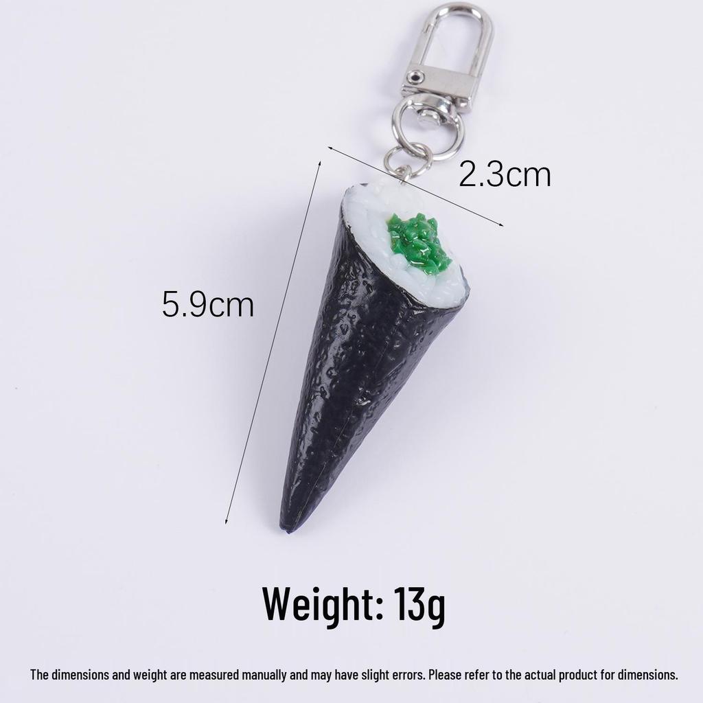 Onigiri Nori Rice Square Sushi Keychain Toy Pendant
