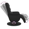Massage Relax Chair Black 71 X 98 X 106 Cm Artificial Leather