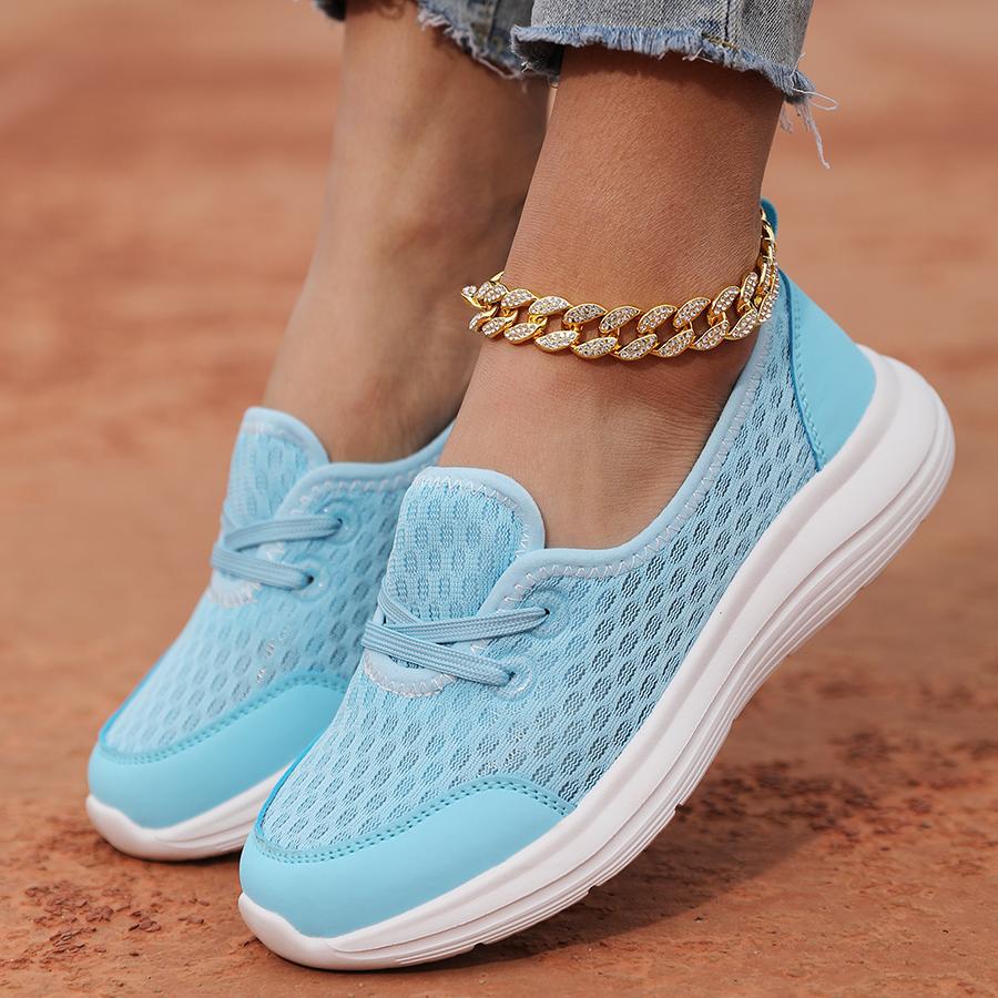 Spring Foot Lazy Shoes One-Foot Casual Women's Shoes Mother's Shoes Low-Top Flat-Sole Walking Shoes Comfortable Breathable