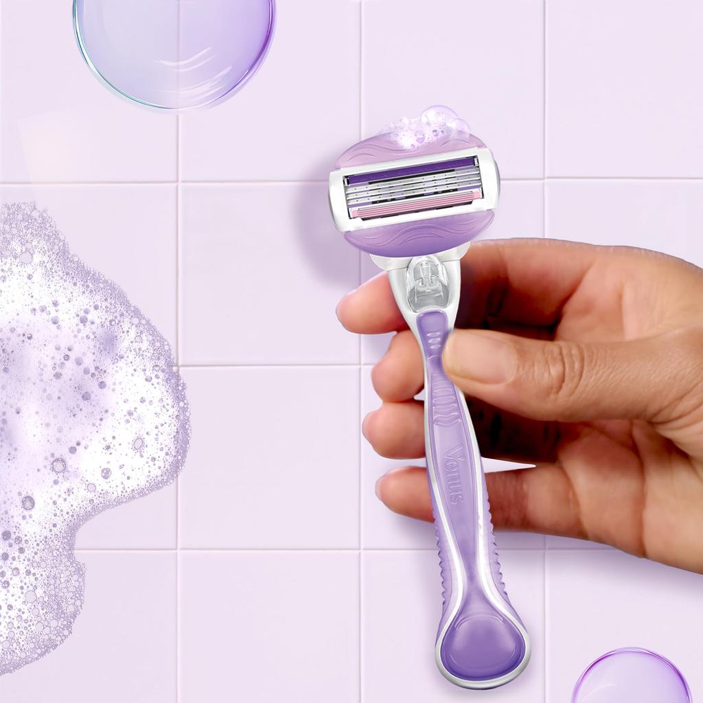 Venus Violet Scent Replacement Blades blades For moisturized skin razor (3 included) - - Women's