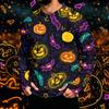 Men's Long Sleeve Hoodie with Sun Halloween Print Pullover
