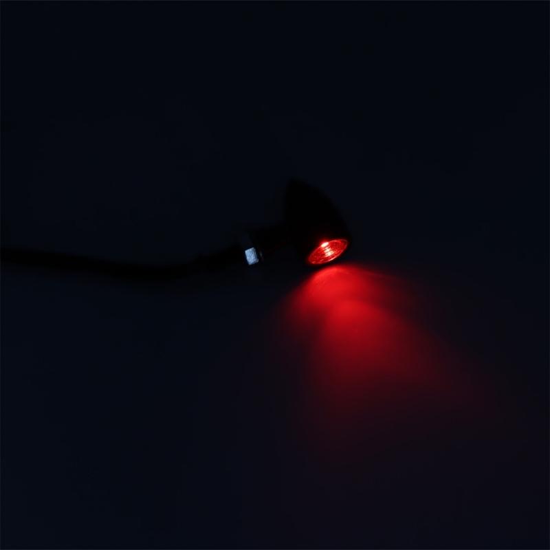2Pcs Motorcycle LED Round Turn Signals Universal Fit Strong Metal Housing Bright Light Output Suitable for Safe Riding