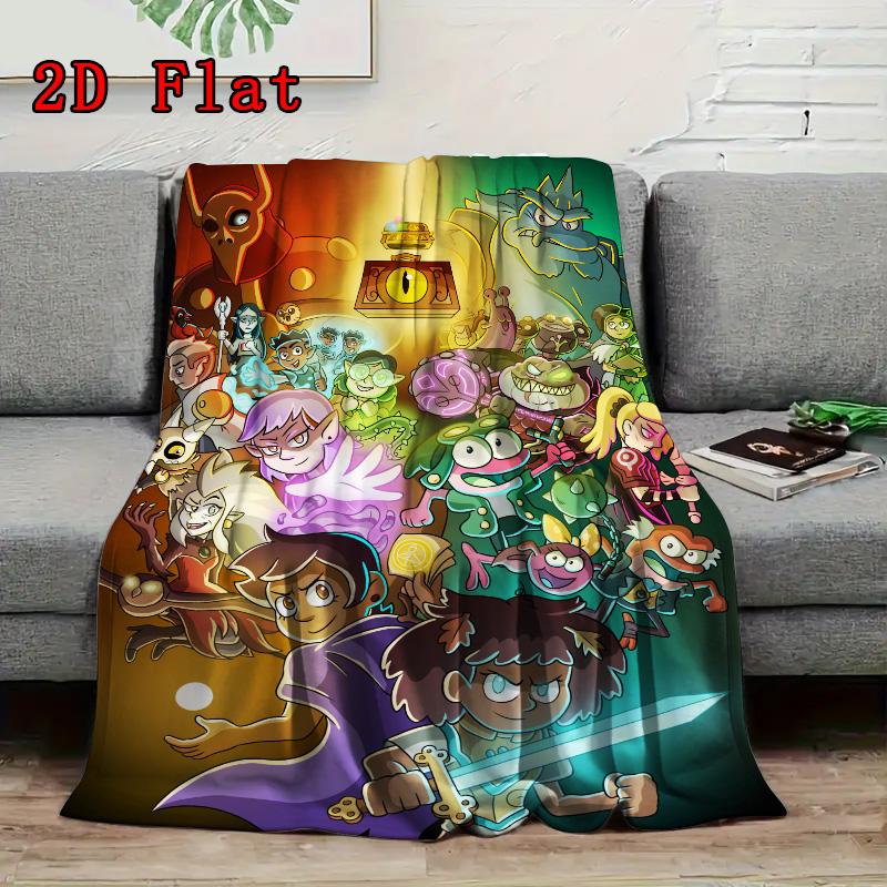 The Owl House 2D Flat Pattern Flannel Blanket High quality All Seasons Warmth and Comfort Perfect for Christmas Gifts.PMT0914437