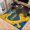 Football Club Emblem Office Rug Chair Mat, Game Carpet, Suitable for Front Door, Bedroom, Living Room, Desk, Holiday Gift