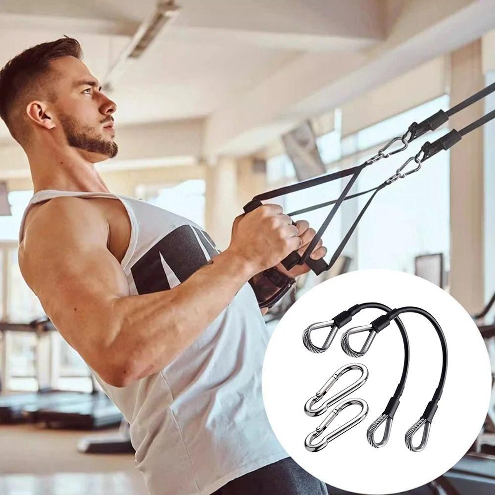 Sturdy Gym Cable Stainless Steel Gym Machine Extension Cable Tricep Pull Down and Leg Extensions