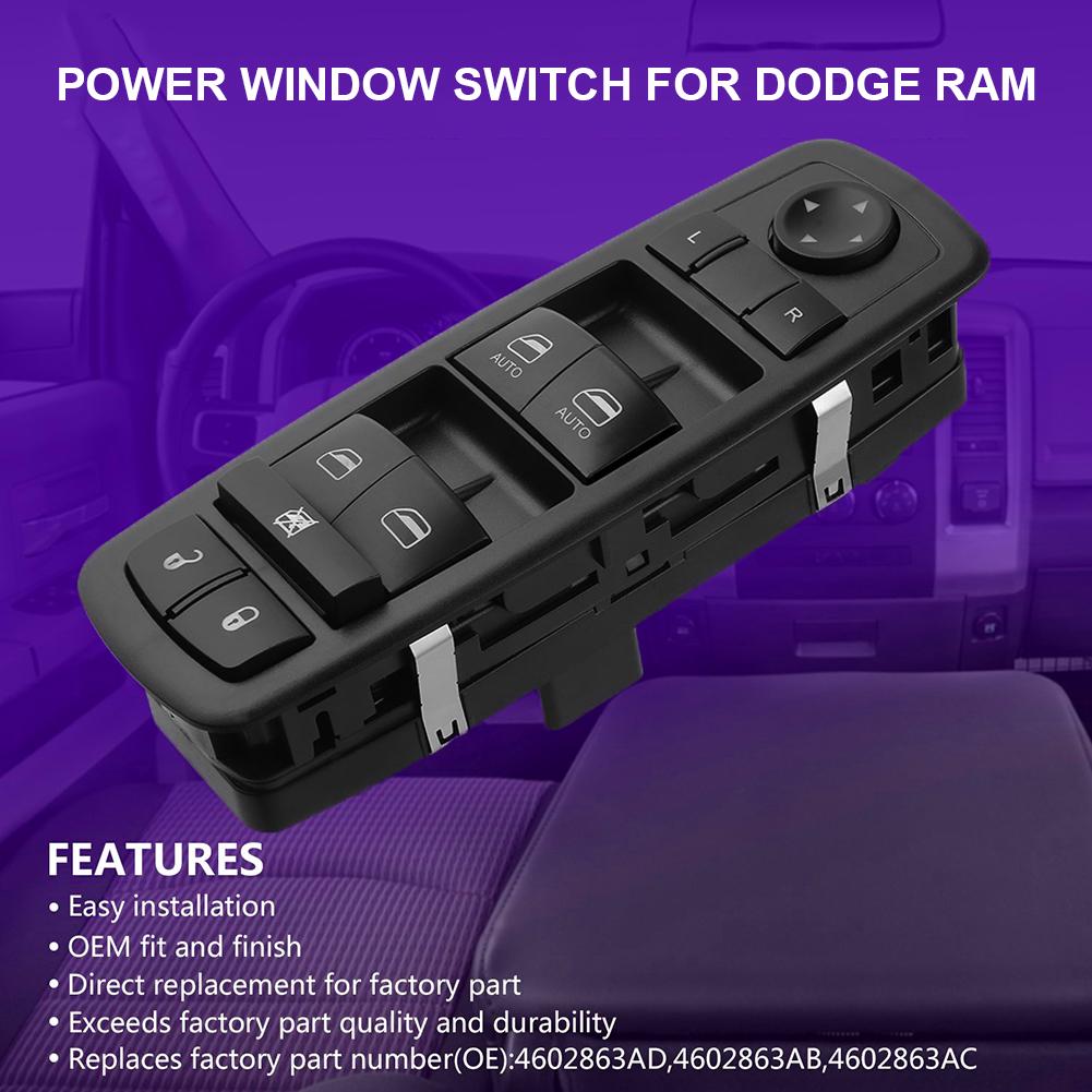 Buy Power Window Master Switch Replace OEM 4602863AD 4602863AC 4602863AB for 09 10 11 12 Dodge