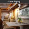 12V 24V LED Anhängerleuchte 2W mit Schalter USB-Ladeanschluss Nachttischlampe Hotel Schlafzimmerlicht Wohnmobil Wohnwagen Auto Yacht Boot Lampe