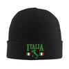 Italia Warm Knitted Cap Fashion Bonnet Hat Autumn Winter Outdoor Beanies Hats for Men Women Adult