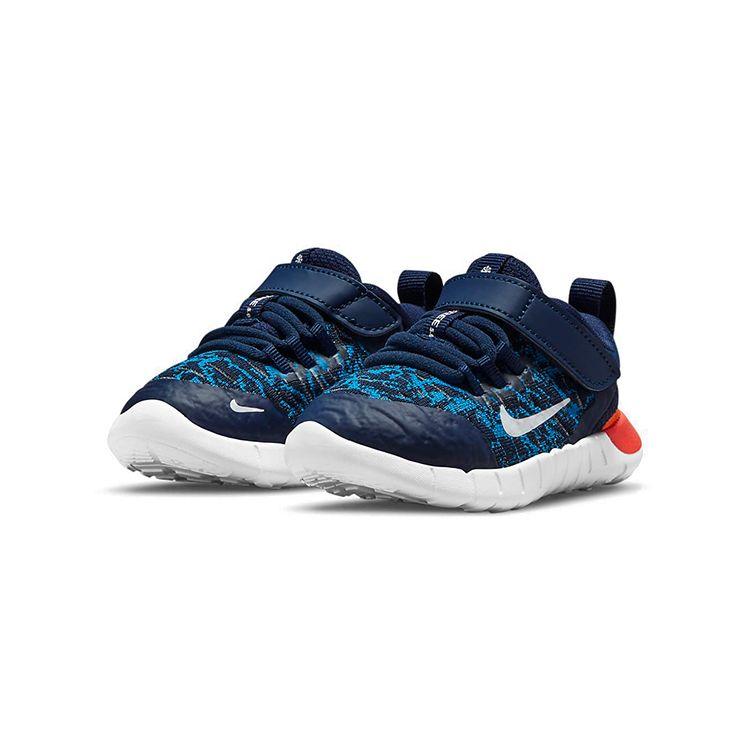 Nike Free RN 2021 TD Midnight Navy Orange Baby Sneakers Blue Imperial-Blue White CZ3997-410