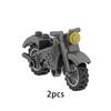 Militär-Motorrad Baustein Fahrzeugmodell Figuren Zubehör Soldaten WK2 Transporteinrichtung Polizei SWAT Spielzeug