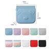 Solid Color Self-closing Lipstick Bag Cartoon Animal Mini Square Makeup Bag  Outdoor