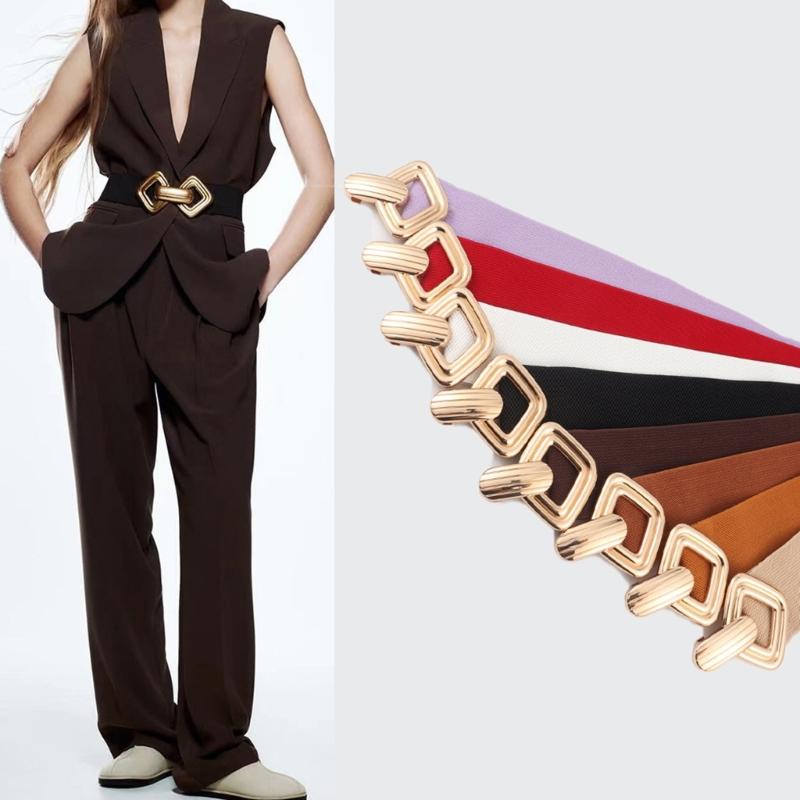 Unique Waist Belt Elastic Underbust for Stage Dancers Costume Jewelry Waist Body Jewelry Trendy Wide Belt