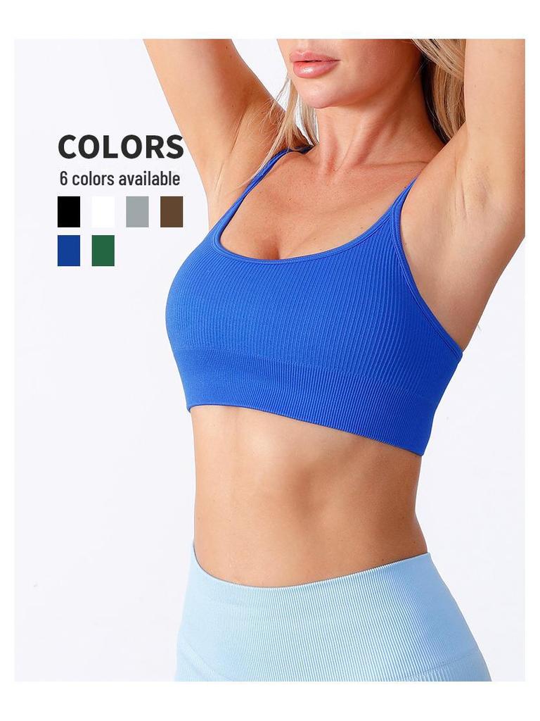 High-End Women's Summer Sports Yoga Bra with Chest Pad - Shockproof and Stylish