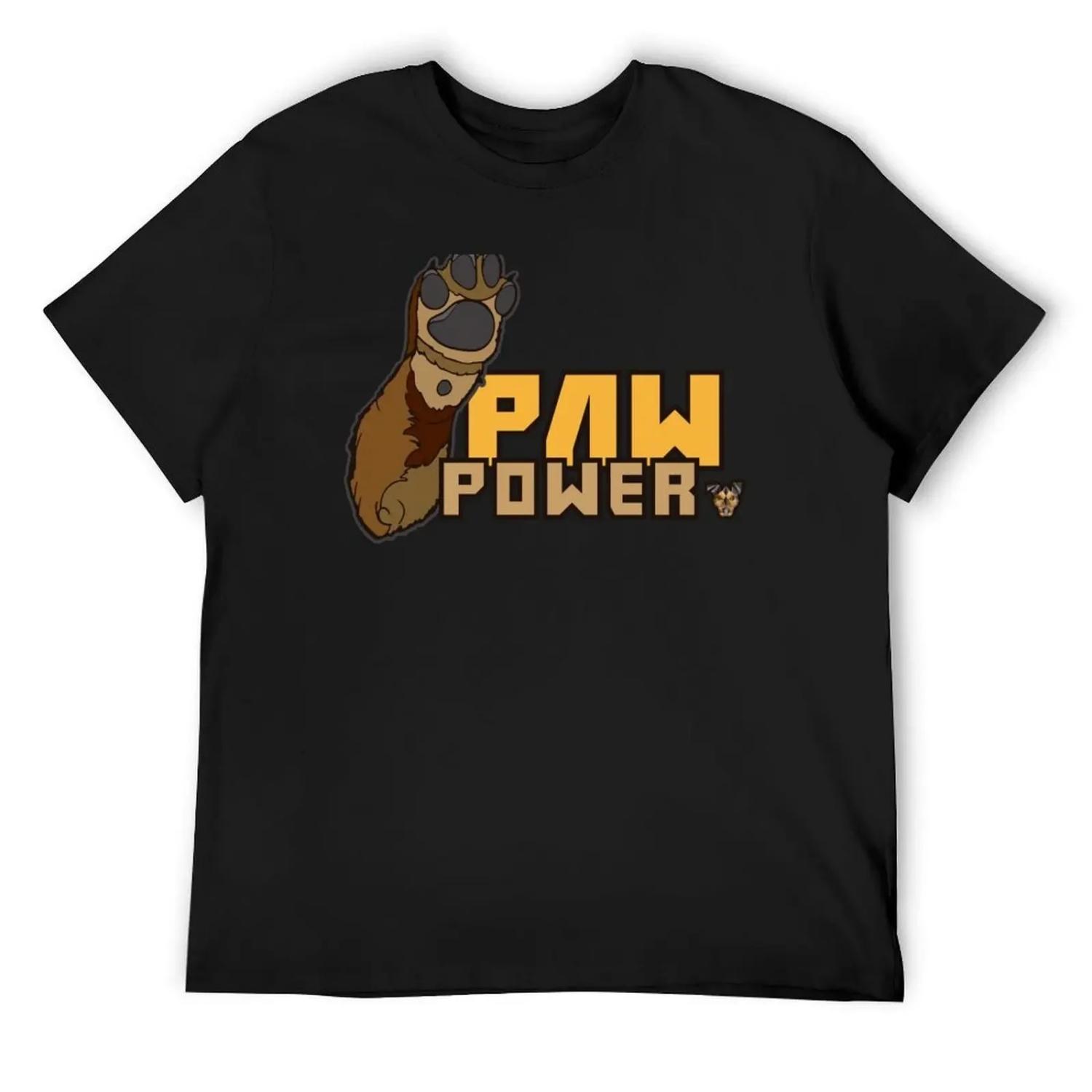 Paw Power T-Shirt aesthetic clothes cute tops sweat men t shirt XXXXXL разноцветный